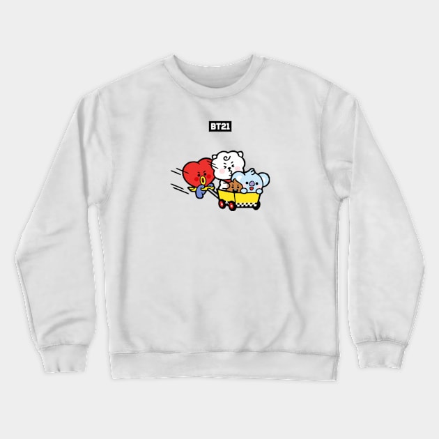 bt21 bts exclusive design 15 Crewneck Sweatshirt by Typography Dose